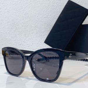 Женские дизайнерские квадратные солнцезащитные очки для глаз кошачьи глаза изысканные и съемные съемные бусинки C5487 Высокие солнцезащитные очки для женщин UV400