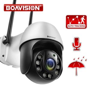 Sistema 1080p Câmera de Segurança A IA AUTO Rastreamento AUTO 2.4G Câmera de vigilância em casa Wi -Fi de duas maneiras de áudio Full Color 150ft IR Night Vision