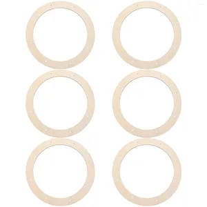 Decorative Flowers 6 Pcs Wreath Frame Round Form Tool Natural Home Decor Bedroom Wall Making Frames Crafts Flower Garland Crafting Supplies