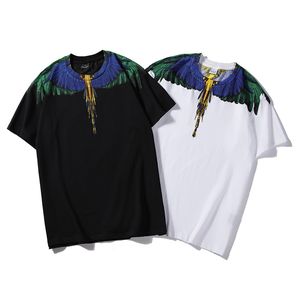 Luxury marcelo shirts men women T-shirts designer tshirts feather winged marcelo t shirt loose pure cotton sweatshirthip hop top graphic tees short sleeve clothing