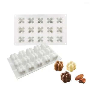 Bakformar multi stil bubbla kub silikon ljus mögel gips tvål harts mögel handgjorda chokladdessertkaka gör