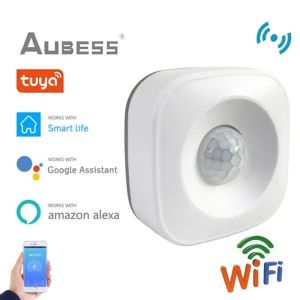 Detektor Tuya WiFi Motion PIR Sensor Detektor Bewegungssensor Smart Life App Wireless Home Security System arbeitet mit Alexa Google Home zusammen