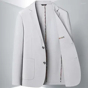 Trendes masculinos Trendência da moda Promoção principal do traje casual da versão coreana 2024 Slim Fit Individual Handsome Single Jacket