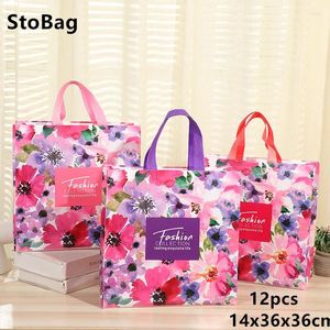 ギフトラップStobag Nonwoven Toteバッグ印刷ファッションラミネート防水包装装飾衣服靴キルト迅速に