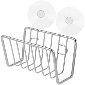 Kitchen Storage No Punching Sponge Drainer Drying Rack Sink Stainless Steel Holder Stand