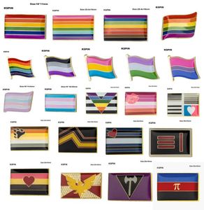 Gay Pride Intersex Pride Asexual Pride Bisexuelle Pansexuelle Genderqueer Transgender Revers Pin -Abzeichen 10pcs viel 9686448