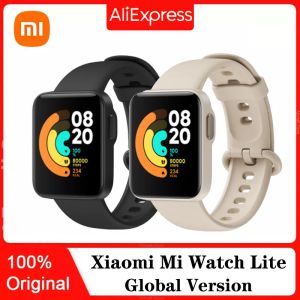 Смотрит xiaomi mi watch lite smart watch Sports Bluetooth 5.0 Фитнес -монитор сердечного ритма 5 Атм водонепроницаемый GPS GPS Glonas