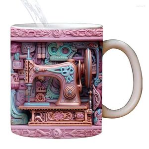 Mugs Funny Sewing Mug Stoare Coffee Quilting Gift Tea With 3D Pattern 11oz For Birthday Gifts And