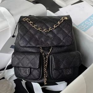 10A зеркало 23p Top Tope Womens Bag Double рюкзак роскошный дизайнер -дизайнер Классическая мода AS3787 Одно плечо розовое мини -рюкзак