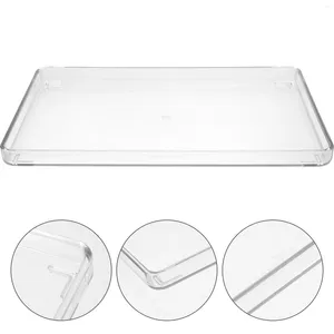 Storage Boxes Clear Tea Room Hand Towel Tray Acrylic Plate Table Napkin