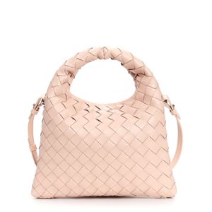 Designer echte Leder -Umhängetaschen Mini Hop Intrecciato handgefertigte Cross -Lod -Taschen Luxus Hobo Totes gewebt Handtasche Kalb