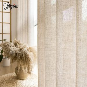 Hall Janpanese Tulle Voile Tende per soggiorno per ragazze Camera da letto Balcone Semi Sheer Curtain Kitchen Rideaux Custom Cortinas Sheer Curtains 240321