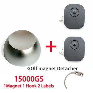 Sistema original 15000gs EAS Magnetic Golf Destacador Removedor de tags universal ímã universal EAS Golf Security Lock Chay com 1 gancho 2 tag