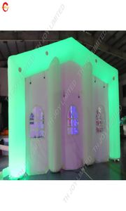 LED -belysningsgiganten utomhusaktiviteter Evenemang Uppblåsningsbart bröllopstält Party Rental Commercial Lawn Tents kommer med luftblåsare och L7202046