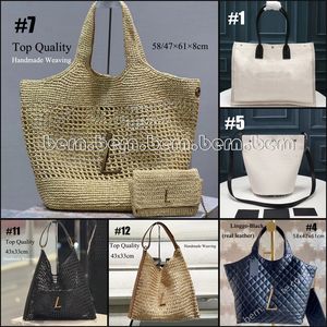 Premium/Ok Quality Fashion Lafite Woven Handbag Work Bags Universal Canvas Shoulder Bag Handbag and Large Capacity Shopping Bag