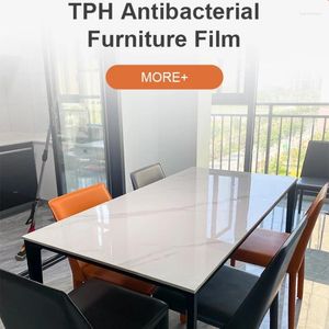 Fönsterklistermärken Transparent skyddsfilm Anti-Scratch vattentät oljesäker ytskydd för möbler soffbordsskrivbord trä glas