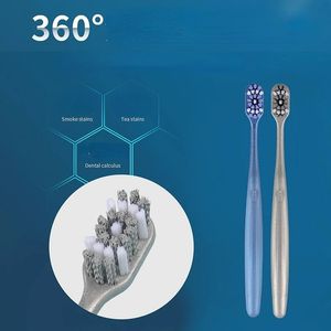 2024 1Pcs Bamboo Charcoal Toothbrush Oral Dental Care Soft Nano Black Heads Toothbrush Set for Adult for Bamboo Charcoal Toothbrush