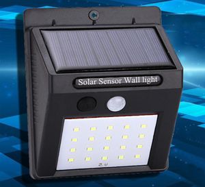 Наружная солнечная стена висит 20 светодиодных ламп Home Garden Smart Sensor Night Security Wange Lights Водонепроницаемые дорожные светодиодные лампы DH11881318317
