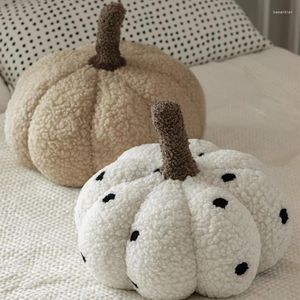 Pumpkin a forma stereoscopica cuscino con un senso di divano peluche di agnello dell'atmosfera