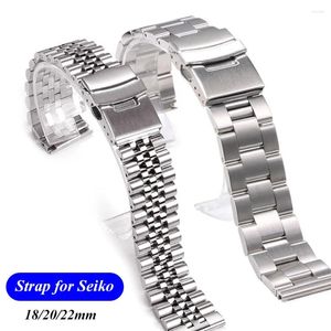 Watch Bands Solid Stainless Steel Strap For Jubilee Oyster Quick Release Bracelet SKX007 SKX009 18 20 22mm Universal Band
