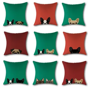 Pillow 40/45/50/60cm Custom Cases Chihuahua Dog Square Pillowcase Christmas Zippered Cover For Home Decor Gifts