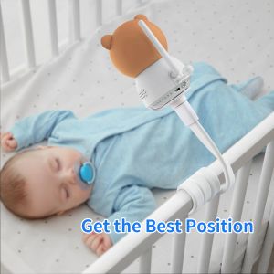 شاشات Monitors Kawa Baby Monitor Mount مع التحرير والسرد الأساسي يربط بإطارات سرير (تشمل فقط حامل السرير والقاعدة ، لا تشمل الكاميرا)