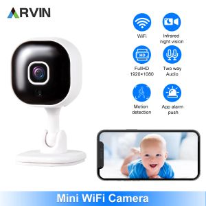 Câmeras novas 1080p Vigilância IP Wi -Fi Câmera Mini Home Smart Smart Intercom Survalance Câmera de áudio Vídeo Night Wi -Fi Security Monitor