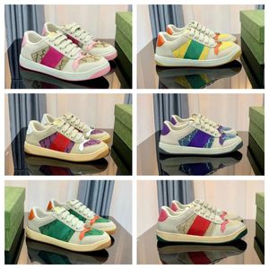 2024 Top Luxury Pare Sneakers Flat Retro Sneakers Scener Shoes Classic Green Blue Pink Pink Stripe Stripe Low Top Tope Tennis Those