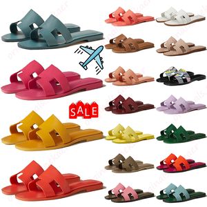 designer sandals women Slippers Slides Shoes outdoor luxury Fashion summer beach sexy lazy Leisure Vacation Canvas slipper top quality leather slide sandal