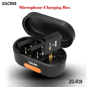 Accessories ZGCINE ZGR30 Charging Case for Rode Wireless GO I II Mic 3400mAh Builtin Battery Charger Box Portable Fast Charging Power Bank