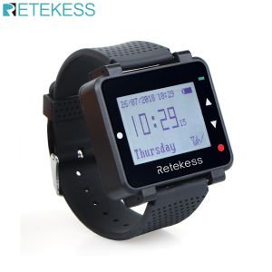 Accessories Retekess T128 Watch Receiver Wireless Pager 433.92MHz For Hookah Waiter Calling System Restaurant Equipment Office Cafe