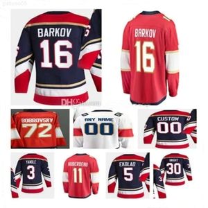 Hockey Jersey Florida Josh Mahura Niko Mikkola Anton Lundell Eetu Luostarinen William Lockwood Mackie Samoskevich Nick Cousins Gustav Forsling Panthers Lomberg