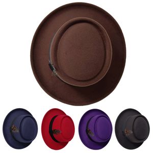 MENS PIE PIE MENS WITH BRIMMED FEDORA BLACK HAMBURG RIBBON JAZZ Y2K GANGE GANGLEMAN SOMBRERO HOMBRE 240326