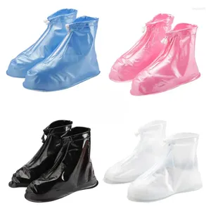 Bolsas de armazenamento Camada impermeável Tampas de sapatos à prova de chuva construídas com ajuste de PVC para homens e mulheres unseix
