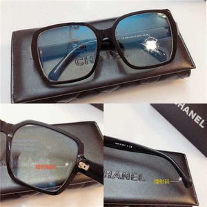 New luxury designer sunglasses Flat Mirror CH5408 Black Large Plate Eyeglass Frame Female INS Network Red Same Style Box Letter Sunglasses