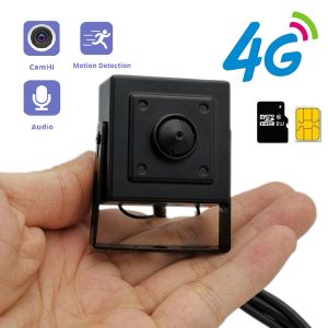 Kläder EU 3G 4G LTE Portable Mini 4G Camera 1920p 1080p GSM SD SIM Card CCTV P2P Audio Surveillance Monitor Security Pinhole Camhi App