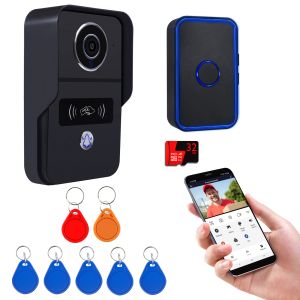 Intercom 1080p WiFi Video Doorbell Intercom, Smart Wireless Video Intercom Door Phone Camera Tuya App Unlock 2 Way Intercom For Home