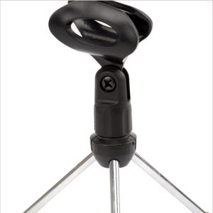Stand Microphone Stand Desktop Tripod Mini Portable Table Stand Adjustable Mic Stand Mic Clip Holder Bracket Lightweight Bracket