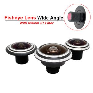 Peças HD CCTV Fisheye Lente com filtro IR de 650nm IR de 1,78 mm de vigilância panorâmica de IP Wi -Fi Eye O olho de larga angular 150 lente de câmera de 180 graus