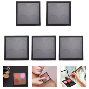 Garrafas de armazenamento 5 PCs Recipiente de maquiagem Eye Shadow Blank Boxes Cosmetics Cosméticos Casos de fivela magnética Placas Placas viagens