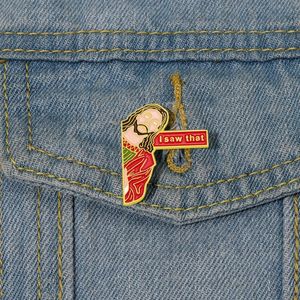 Funny Jesus Enamel Pins Cute Custom Brooches I Saw That Backpack Accessories Badges Jewelry Gift for Women Men Free Shipping