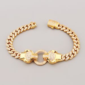 fashion 18k gold sliver Leopard animals Bangle bracelets chain Love Designer for women men couple fashion designer Wedding Party Thanksgiving Day Valentine cool