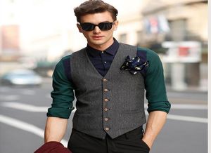 Classic Grey Groom Vests 2019 Mens039 костюм для свадебных вечеринок жестки Businessmen Formal Wear Wedding Cocoat1279601