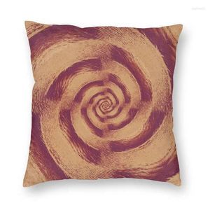 Pillow Orange Calfhair Cowhide Cover 40x40cm Home Decor Print Abstract Texture Animal Hide Throw For Car Double Side