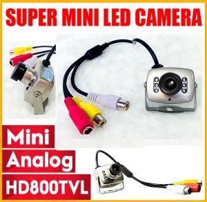 Cameras Mini HD 1/4cmos 700TVL Surveillance Home INDOOR Audio MIC Cctv Camera 6led Infrared Night Vision small Metal Analog Color Video