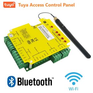 Kits Tuya Wifi Access Control Panel Mobile App Bluetooth Longrange Control 2 Readers Home Door Lock Security