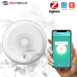 Detektor Tuya Zigbee Smoke Detector Fire Alarm Smoke Sensor mycket känsligt brandlarmssystem