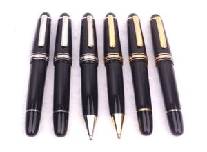 Resina preta Luxo de alta qualidade canetas de canetas de canetas de gabinete de designer Materiais de caneta de caneta de ST145422680