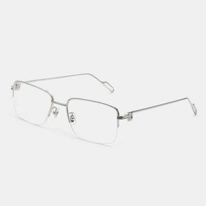 Óculos de sol de designer 10% de designer de luxo Novos óculos de sol masculinos e femininos 20% da série 0218 Moda Moda Half Pure Titanium Myopia Glasses de alta qualidade