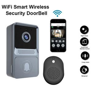 Türklingeln neue intelligente Heimtürklassen WiFi -Kamera -Video Telefon Wireless Door Bell Security Video Intercom HD Night Vision für Apartments